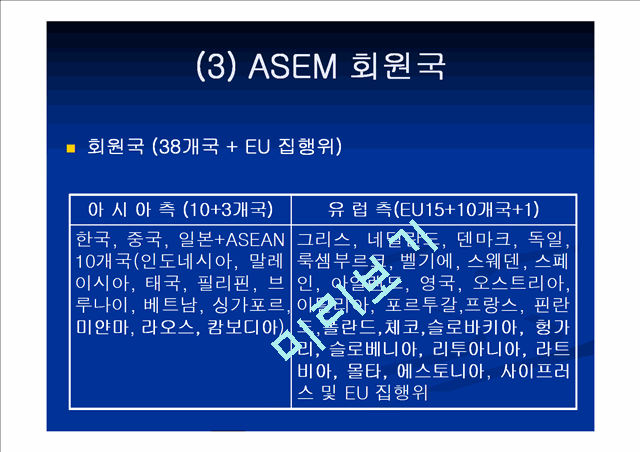 ASEM (Asia-Europe Meeting)   (7 )